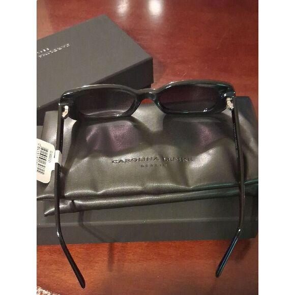 Carolina Lemke Beautiful Black Sunglasses With Its Duster CaseAnd  Box New